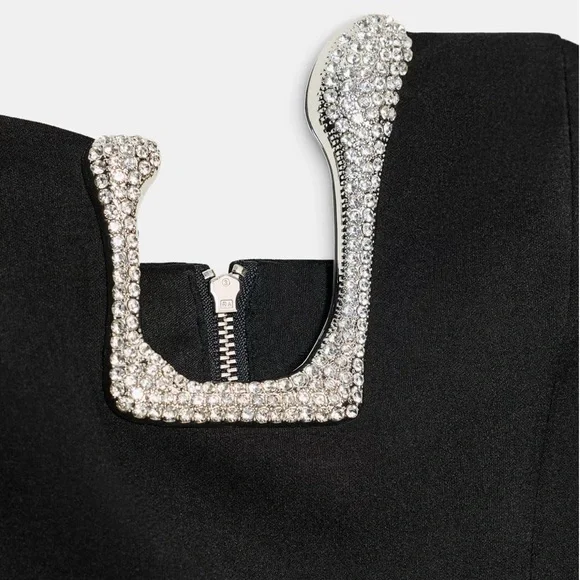 NWT - Zara Jewel Detail Top - Super Gorgeous! - Picture 4 of 7